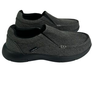 Ortho Comfoot ZGBX02 Mens Black Gray Canvas Low Top Slip-On Shoes EU 43 US 9.5